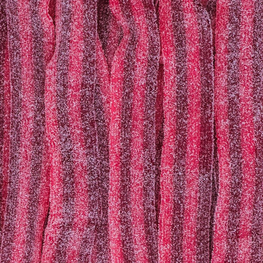 Dorval Sour Raspberry and Cherry Belts 6.6 POUND BAG UNWRAPPED