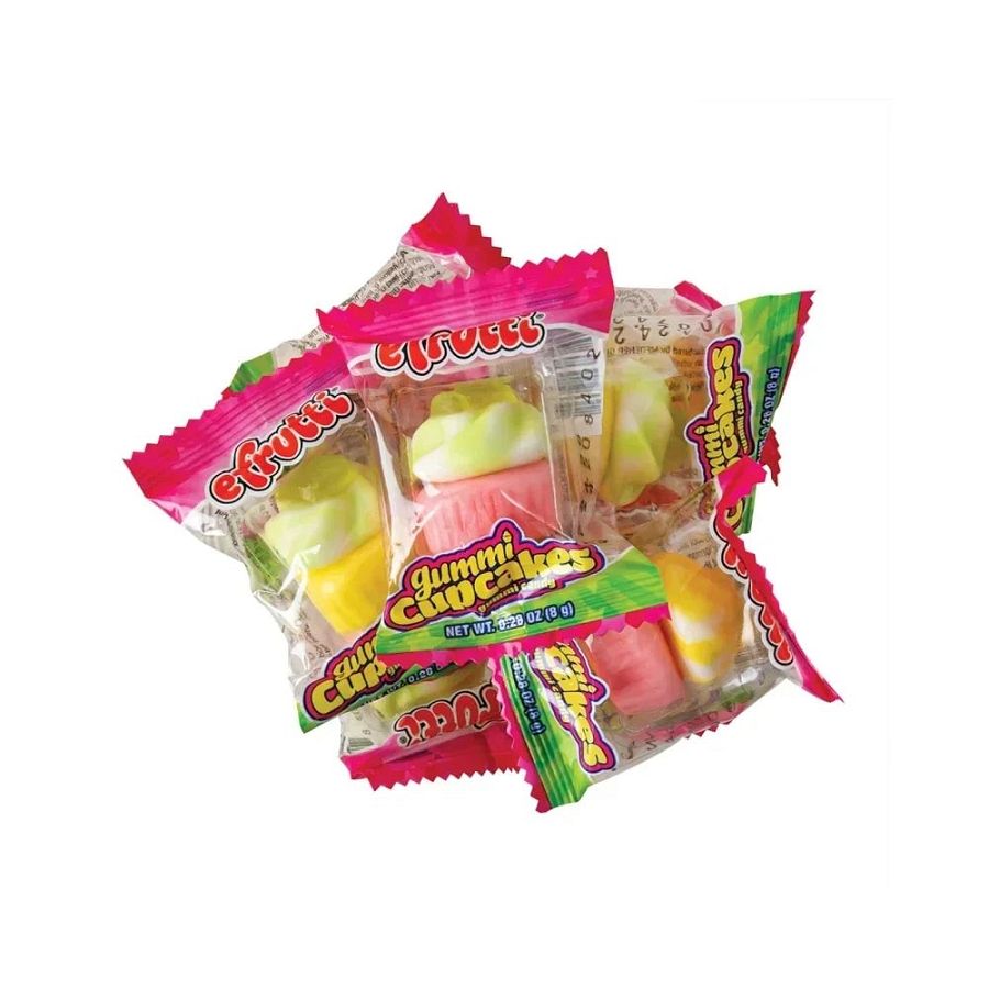 eFrutti Gummi Cupcakes Wrapped Bulk Candy 2lb