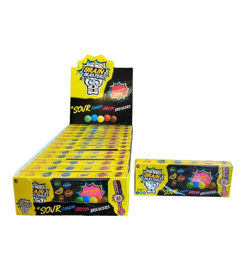 Brain Blasterz Brain Breakerz Sour Candy 45g 14 ct UK IMPORT