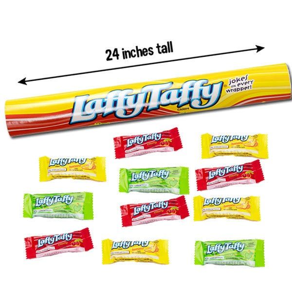 Mega Tube Candy Bank HUGE 24" Tall Laffy Taffy 17.5 oz