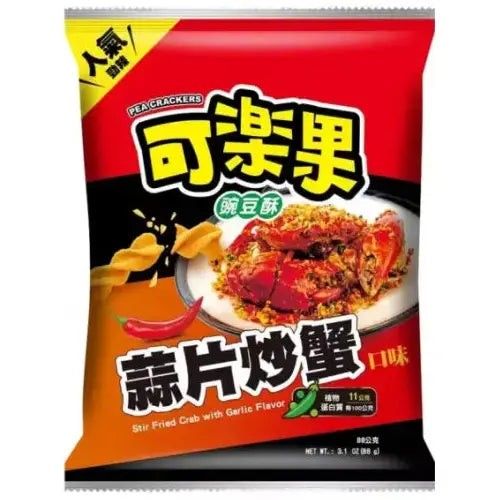 Koloko Taiwan Chips Stir Fried Crab Garlic 3.1 oz 12 Pack