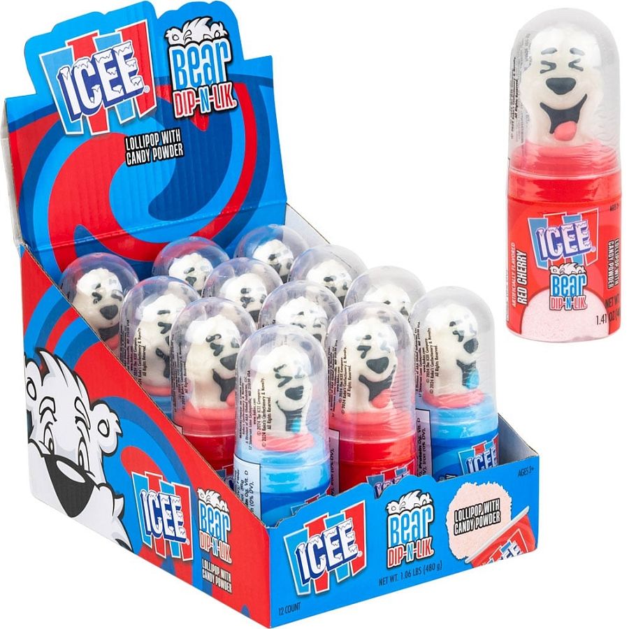Koko Icee Bear Dip N Lik Lollipop Candy 1.41 oz
