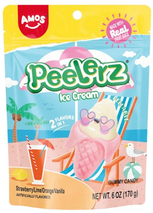 Peelerz  Ice Cream Cone Summer Gummies 6 oz 12ct