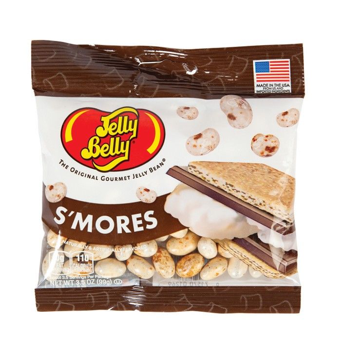 Jelly Belly S'mores Jelly Bean Peg Bag 3.5 oz 12 ct