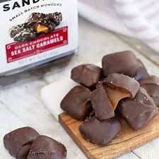 Sanders Dark Chocolate Sea Salt Caramels 8 Packs 1.5 Oz Tray