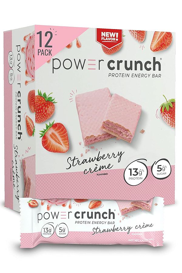 Power Crunch Protein Wafer Bars Strawberry Creme 1.4 oz 12ct
