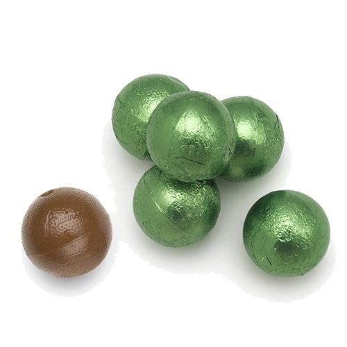 Kiwi Green Foil  Wrapped Double Chocolate Balls 3lbs