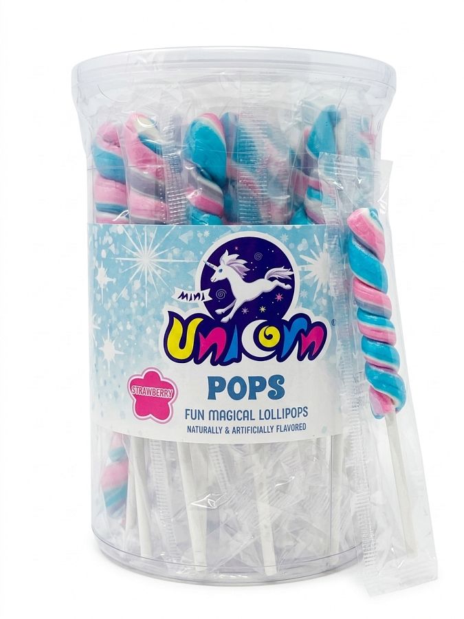 A&B Mini Unicorn Magical Twist Lollipop 24ct