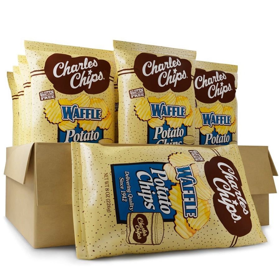 Charles Chips Original Potato Chips 8 oz Single Bag