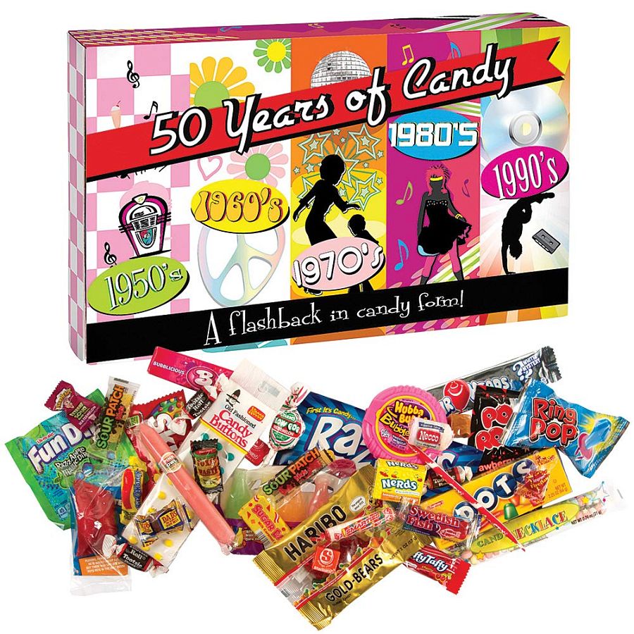 Clever 50 Year 1.8 Lb Candy Retro Pack Box