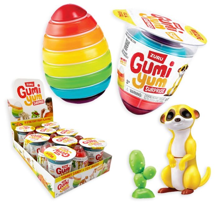 Kidsmania Zuru Gumi Yum Surprise Candy Toy WILDLIFE 15 ct