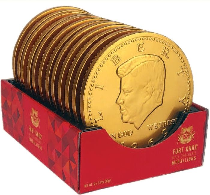 Fort Knox GIANT Gold Coins MEGA Medallions 3.17oz 4.92"  12 ct