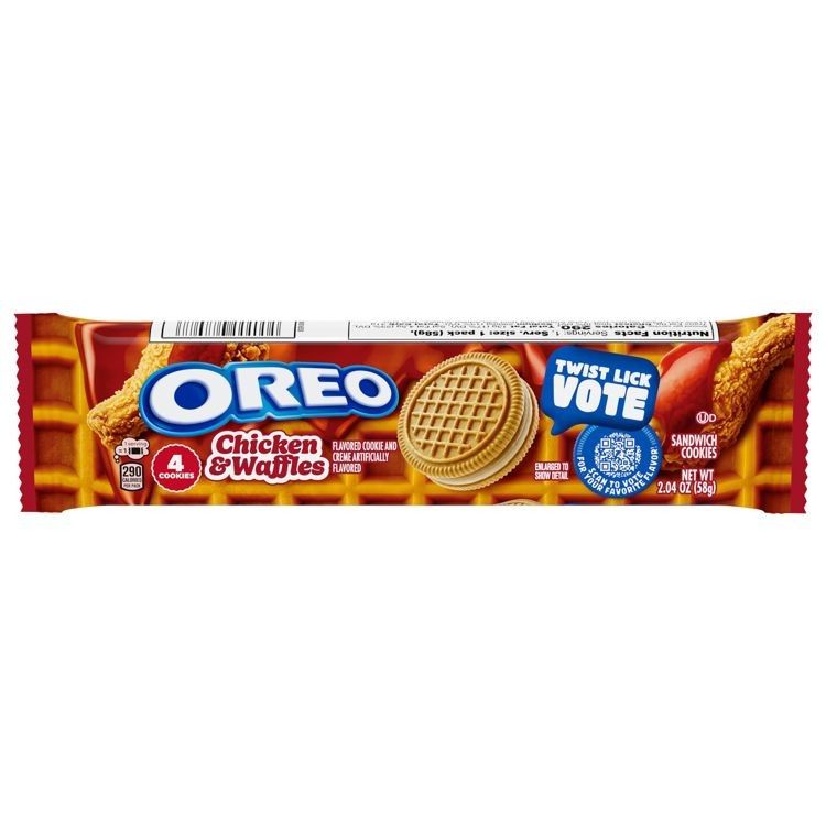 Oreo State Fair Chicken & Waffles Cookies 2.54oz 12ct Tray Single Serve