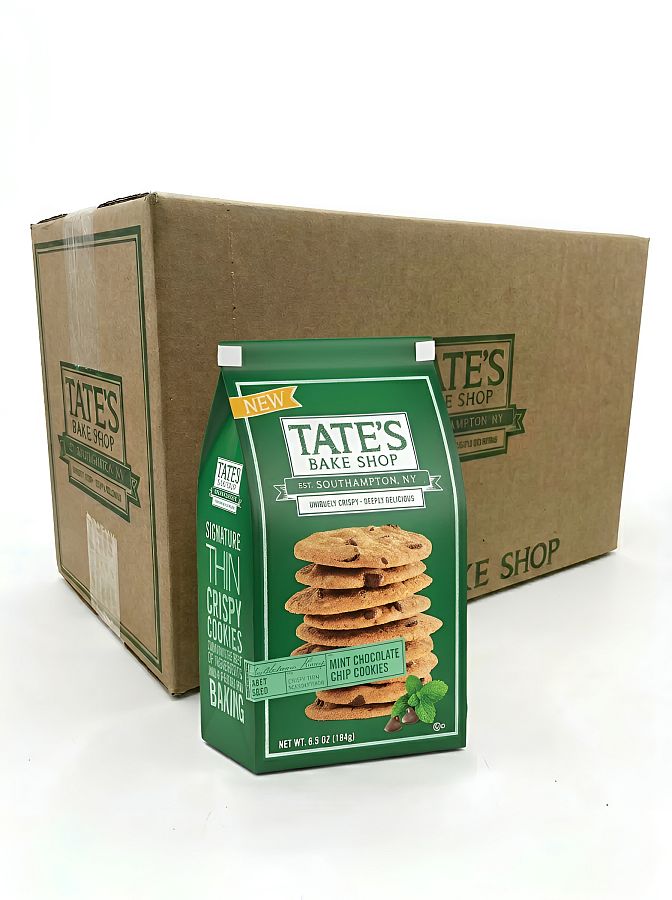 Tate's Bake Shop Mint Chocolate Chip Cookies Bag 6.5oz 6ct