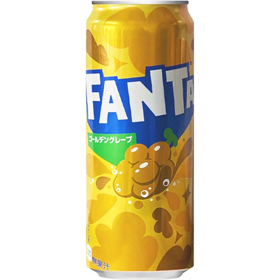 Fanta Japan Import Golden Grape Soda Drink Can 500 ml 6 Pack