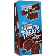 Rice Krispies Treats Double Chocolatey Chunk 20 Bars 1.3 Ounce Bars Tray