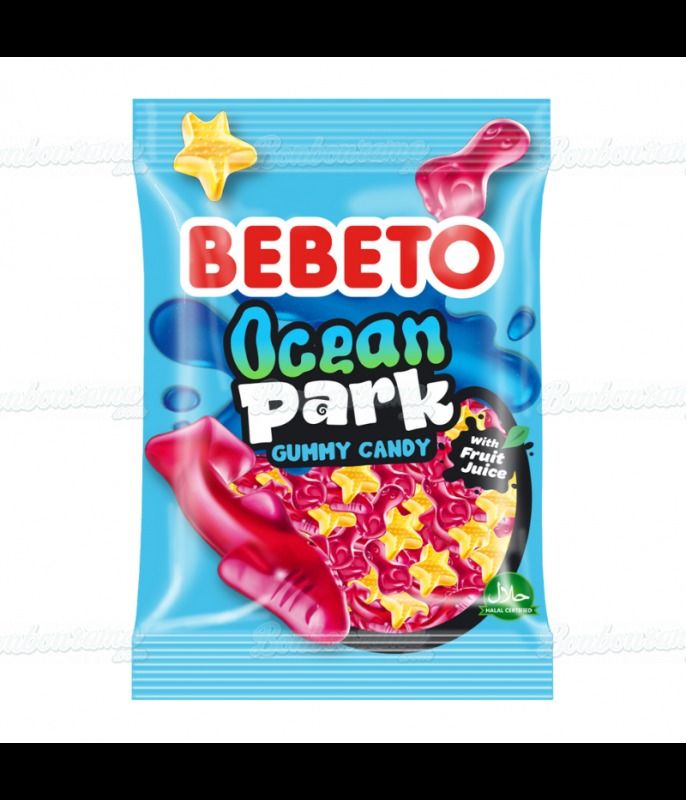 Bebeto Import Ocean Park Mixed Gummy Peg Bag 2.82 oz 12ct