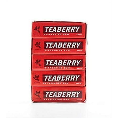 Gerrit Teaberry Gum 20 Count 5 Pieces Each Tray