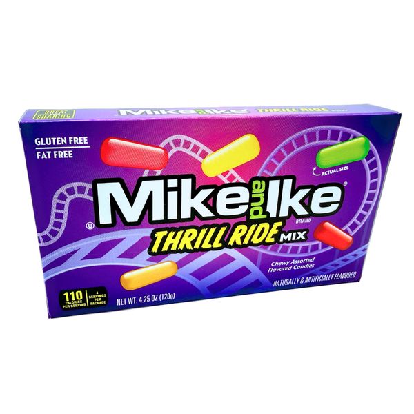 Mike & Ike Thrill Ride Limited Mix Theater Box 4.25 oz 12ct