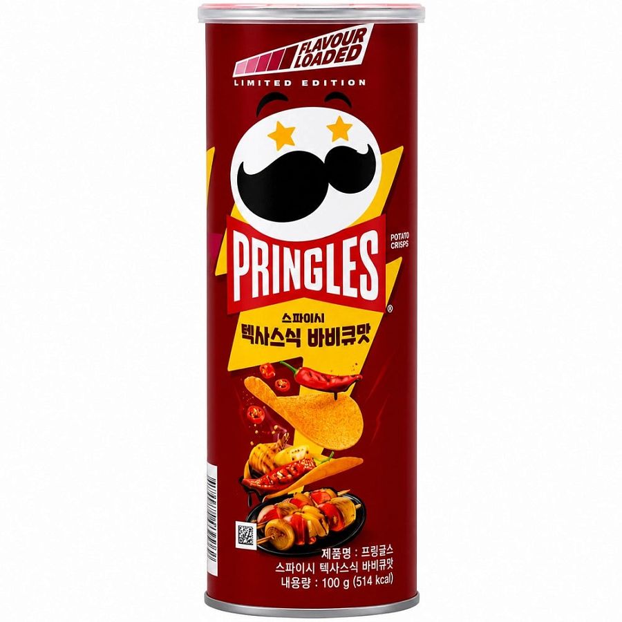 Pringle Korea Chips Spicy Texas BBQ Flavor 3.53 oz 12 Pack