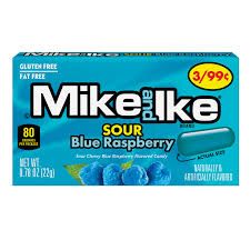 Mike And Ike Sour Blue Raspberry 3/99 cents 0.78 Ounce Each