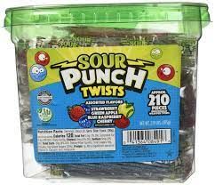 Sour Punch Twists 210 count tub