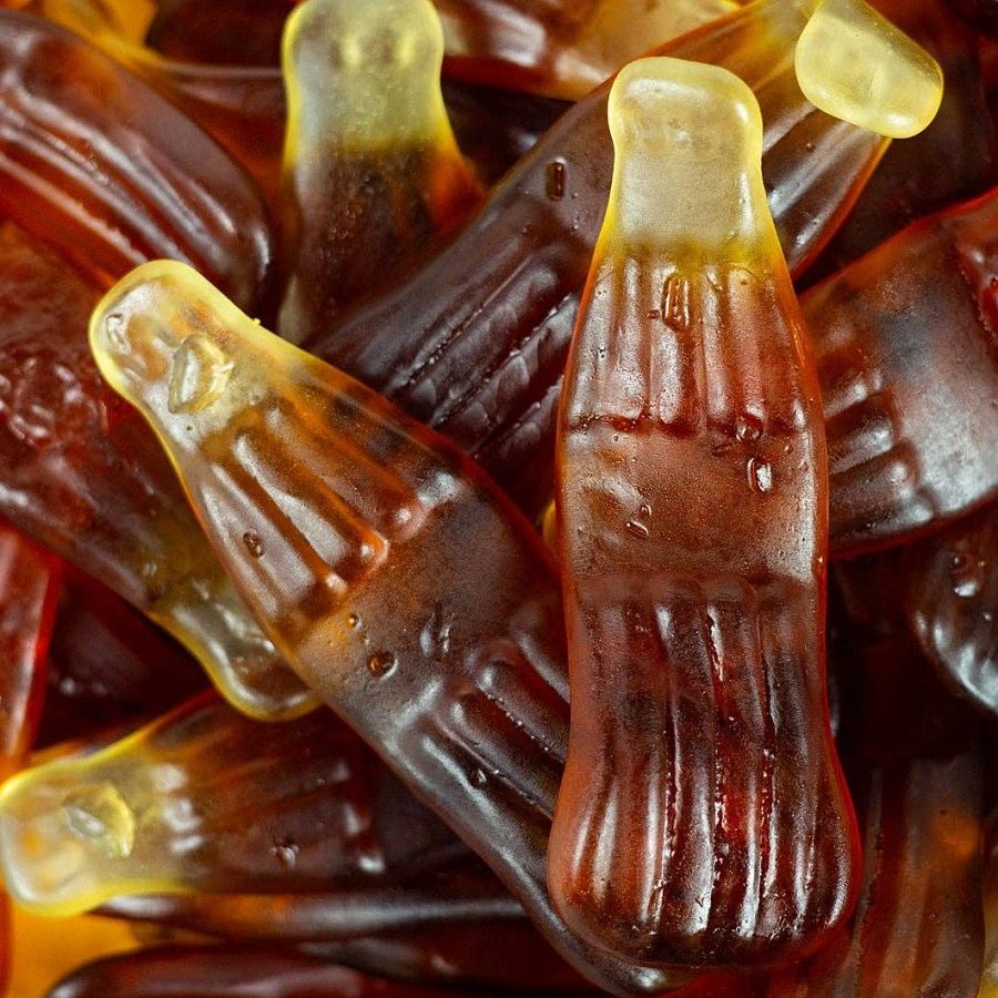 Jellioo Swedish Large Sweet Cola Bottle Gummies 2.2 lb