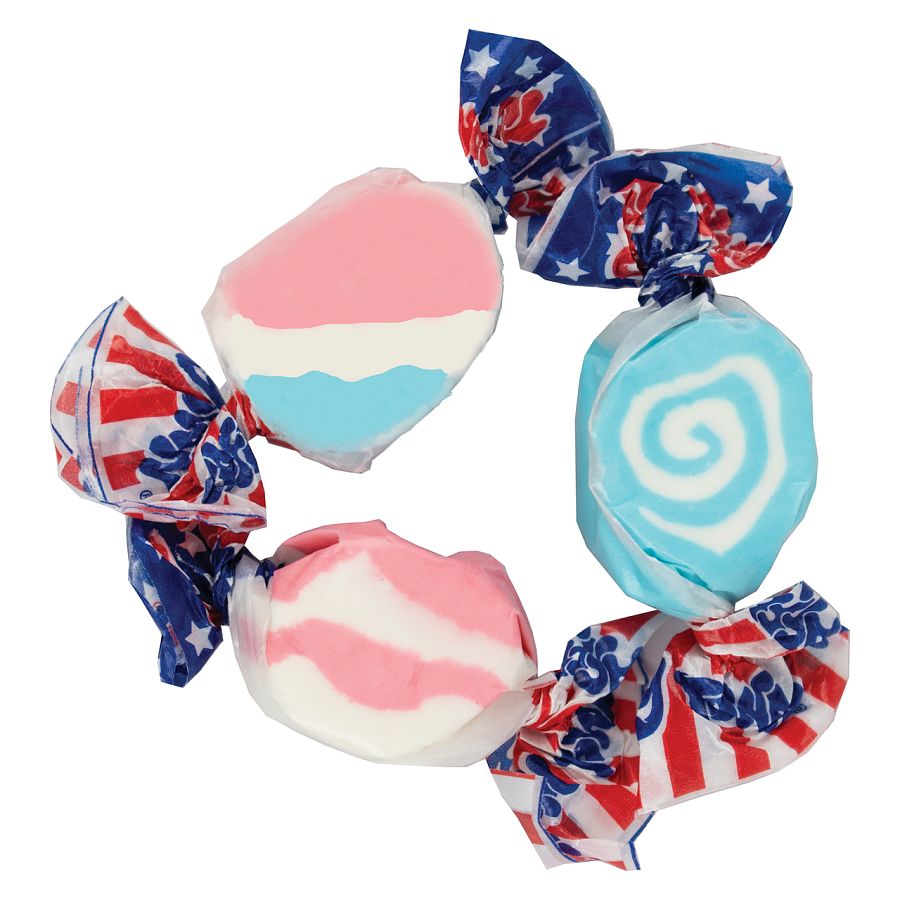 Taffy Town Salt Water Taffy Stars & Stripes Summer 4th July 5 lb