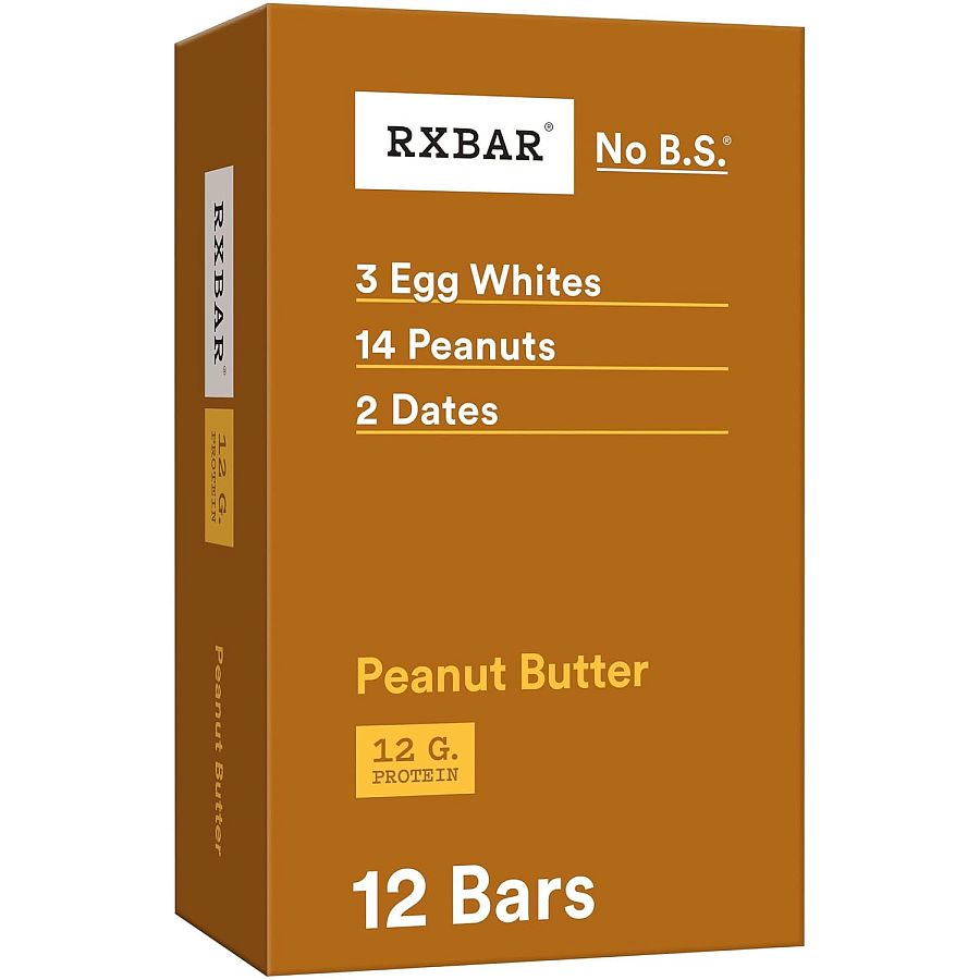 RXBAR Protein Bars Peanut Butter 1.8 oz 12 ct