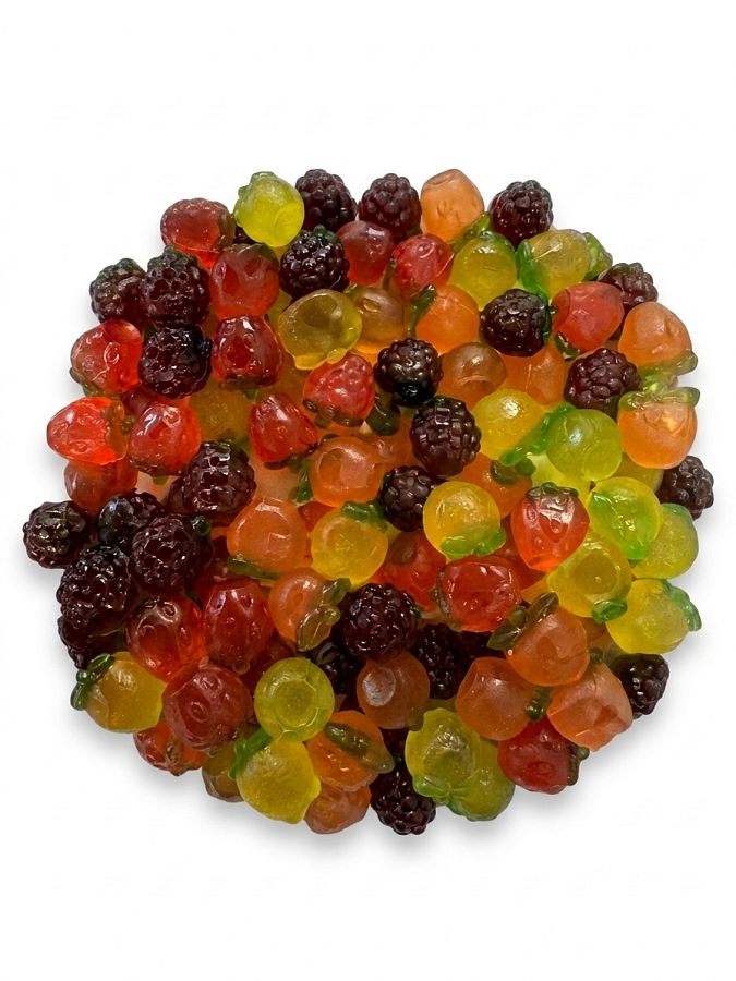 Fini Assorted 3D Mixed Fruit Gummy Candy 1.1 lb  Parve Kosher