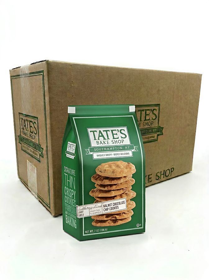 Tate's Bake Shop Walnut Chocolate Chip Cookies Bags 7oz 6ct