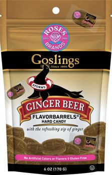 Goslings Ginger Beer Flavor Barrels Hard Candy 6 oz 6 ct