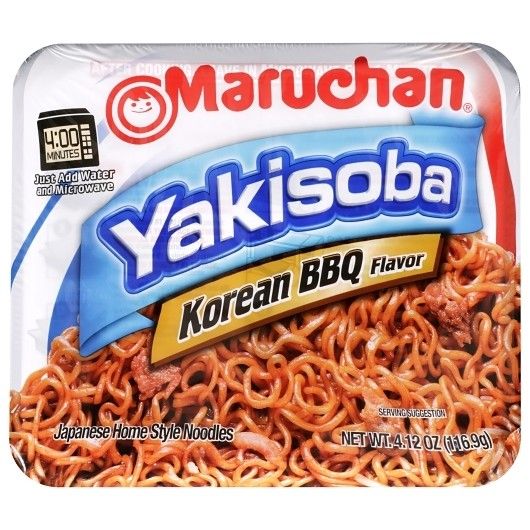Maruchan Yakisoba Ramen Noodles Korean BBQ 4.12oz 8ct