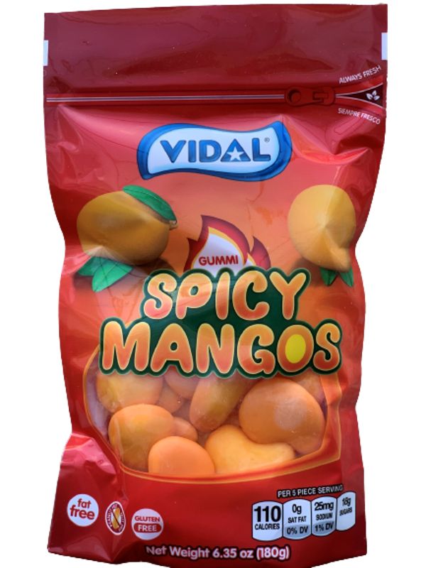 Vidal Spicy Mango Gummies Stand Up Bag 6.35 oz 6 ct
