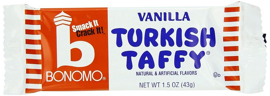 Bonomo Turkish Taffy Bar Vanilla 1.5oz  24ct