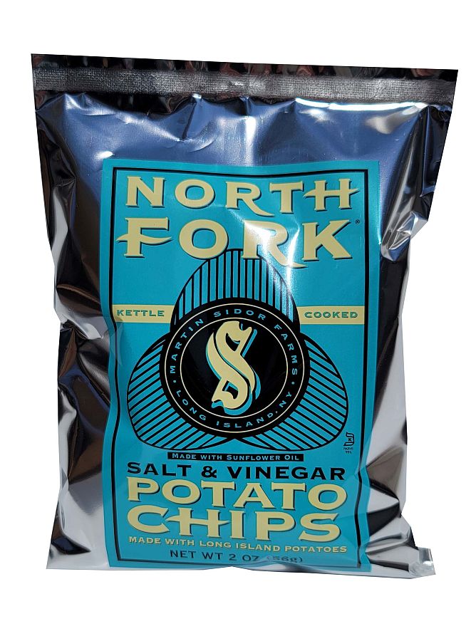 North Fork Kettle Potato Chips Sea Salt Vinegar 6oz 12ct