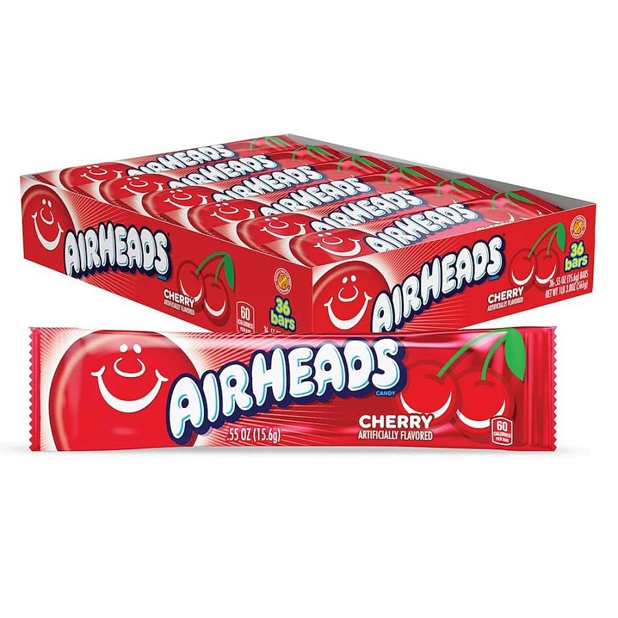 Airheads Cherry Candy Bars 36 COUNT