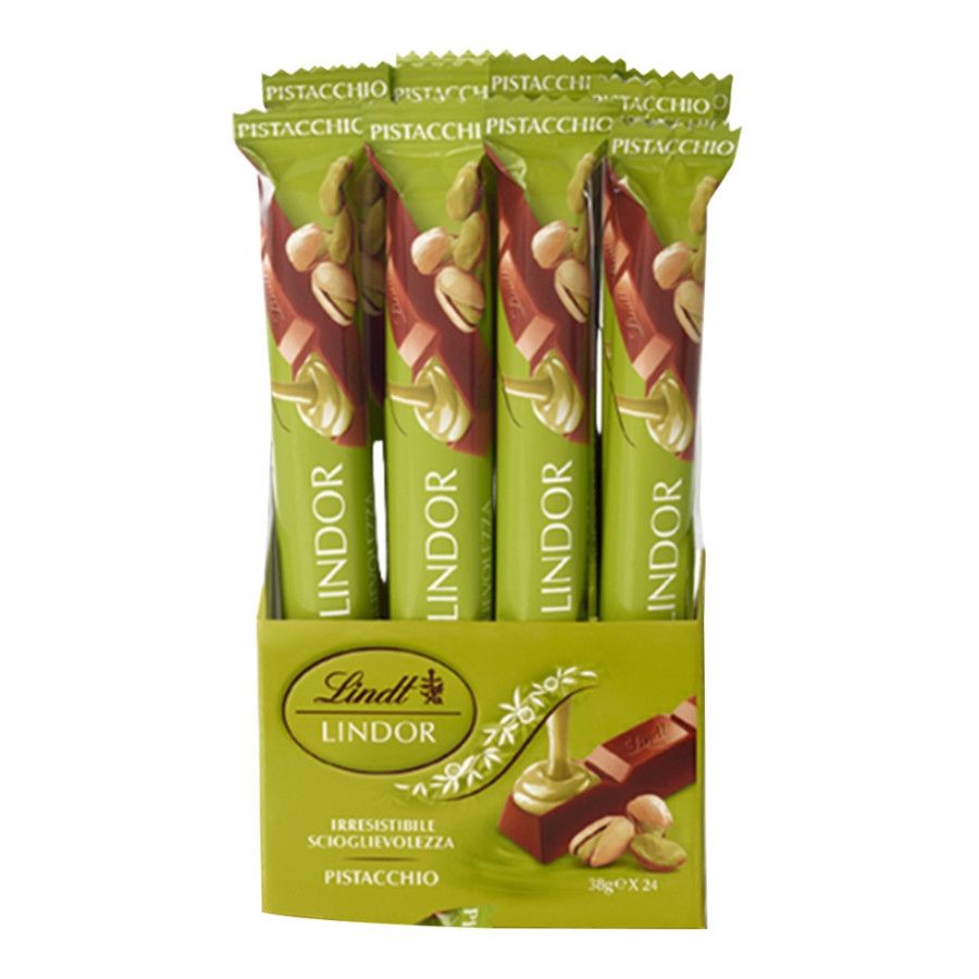Lindt Pistachio Dubai Milk Chocolate Truffle Stick 1.3 oz 24ct