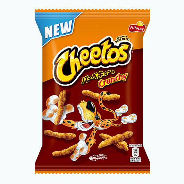 Lays  Japan Import BBQ Crunchy Cheetos 2.5 oz 12 ct