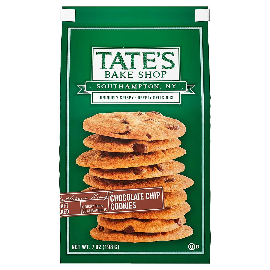 Tate's Bake Shop Chocolate Chip Crispy Cookies 7 oz Bag