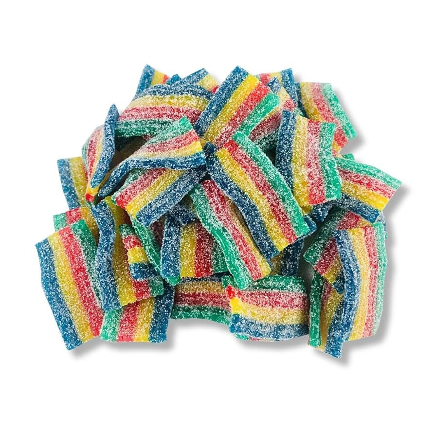 Dorval Mini Sour Belts Snax Quattro 4 Flavor Rainbow 6.6 lb