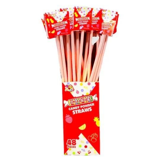 Smarties Giant Pixy Powder Straws, 0.37 Ounce 48 count