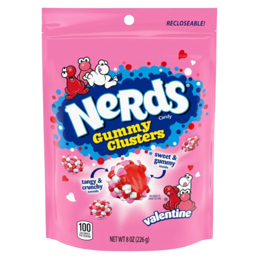 Nerds Valentine's Gummy Clusters Candy 8oz 6ct
