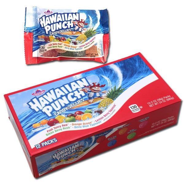Adams Brooks Hawaiian Punch Jellies 2oz 12ct Tray