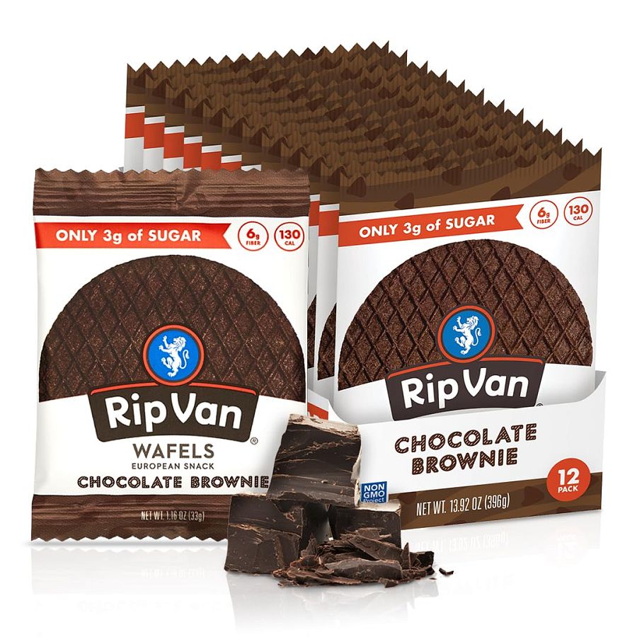 Rip Van Wafels Chocolate Brownie Stroopwafels 1.16 oz 12 ct (1)