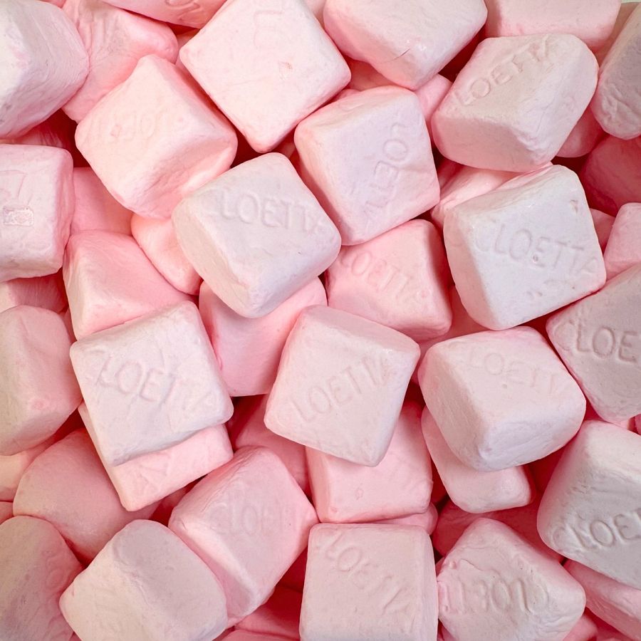 Cloetta Swedish Sockerbitar Strawberry Marshmallow Candy 1.8 lb