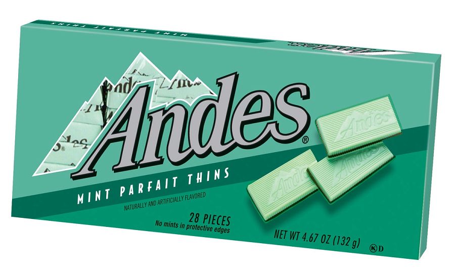 Andes Mint ParfaitThins Tray Chocolate Box 4.67 oz 12 ct