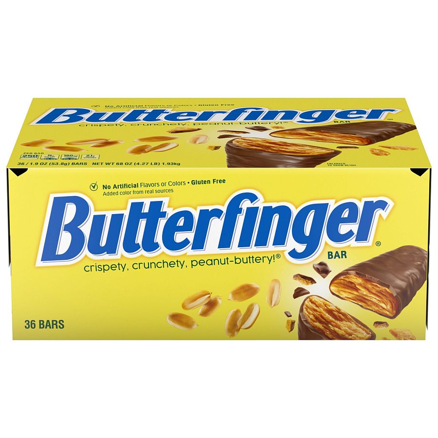Butterfinger Peanut Butter Chocolate Candy Bar 1.9 ounce 36 count