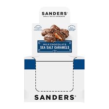 Sanders Milk Chocolate Sea Salt Caramels 8 Ct 1.5 Oz Tray