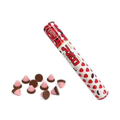 Meiji Japan JUMBO Apollo Chocolate Strawbery 82g 6ct Tray